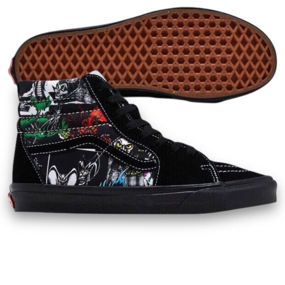 Vans Sk8-Hi x Disney 100 Years Villians Collection Mens Shoe Size 11.5 Black NEW